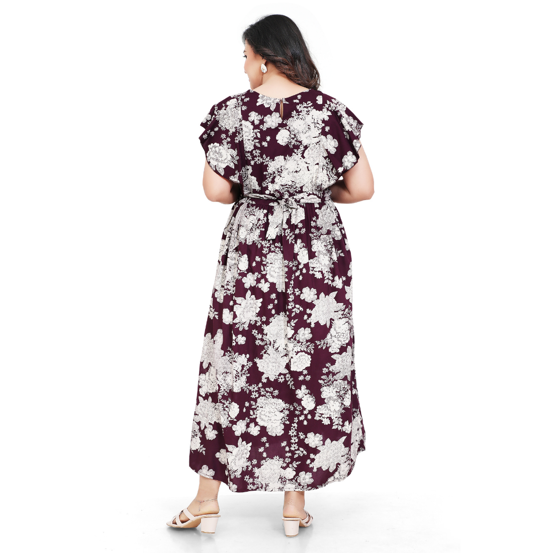D2D Fashion Maternity & Feeding Dress | Floral Nursing Nighty for Women