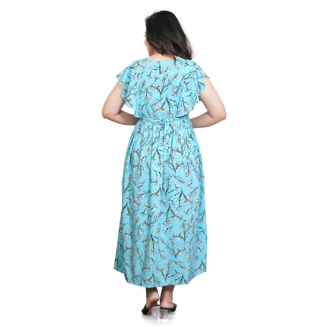 D2D Fashion Maternity & Feeding Dress | Floral Nursing Nighty for Women