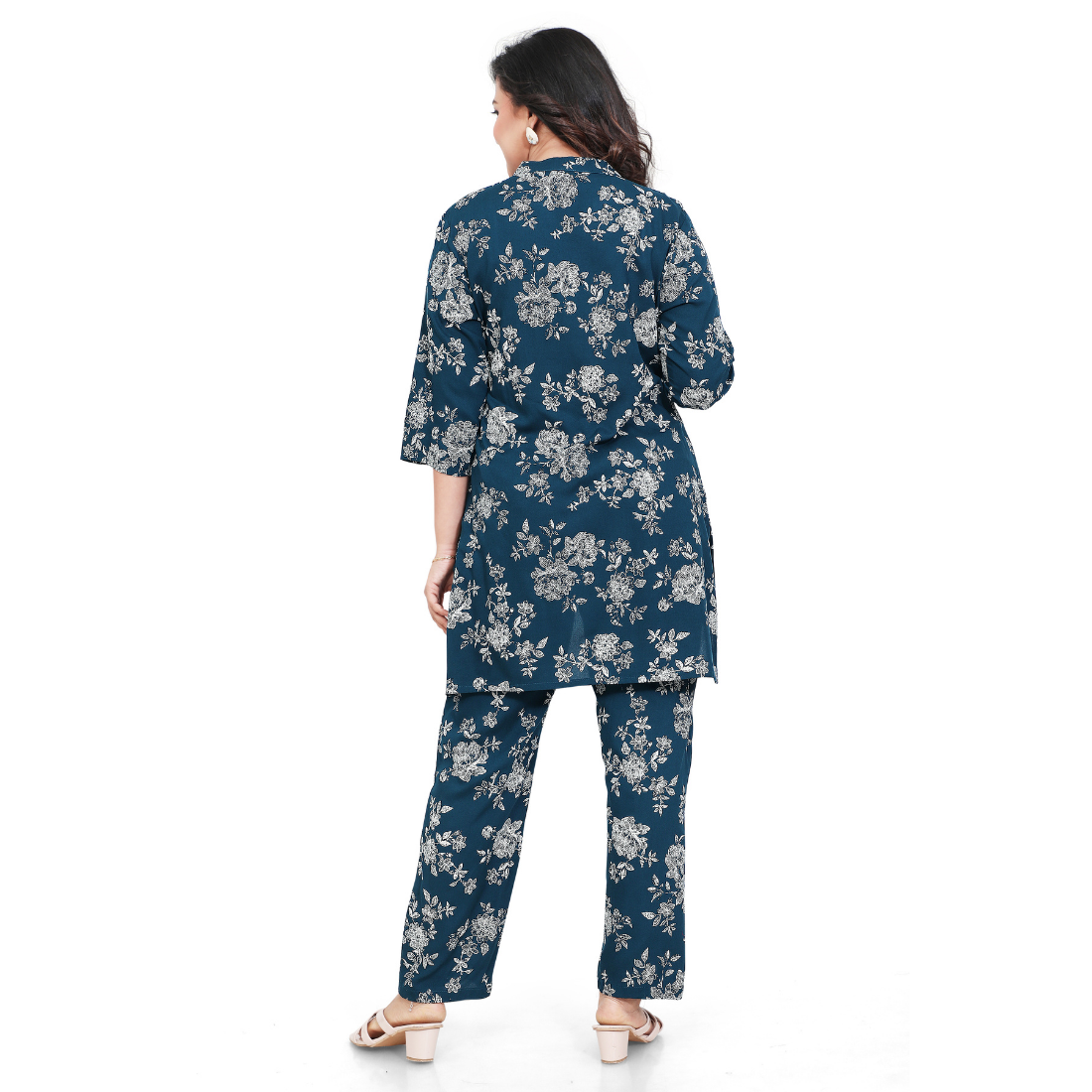 D2D Fashion Maternity & Nursing Co-Ord Set | Floral Feeding Kurti Pant Set