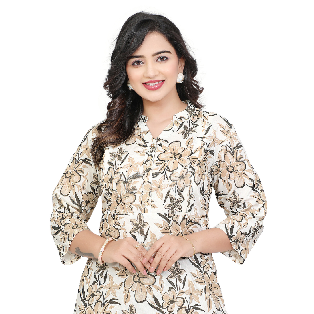 D2D Fashion Maternity & Nursing Co-Ord Set | Floral Feeding Kurti Pant Set