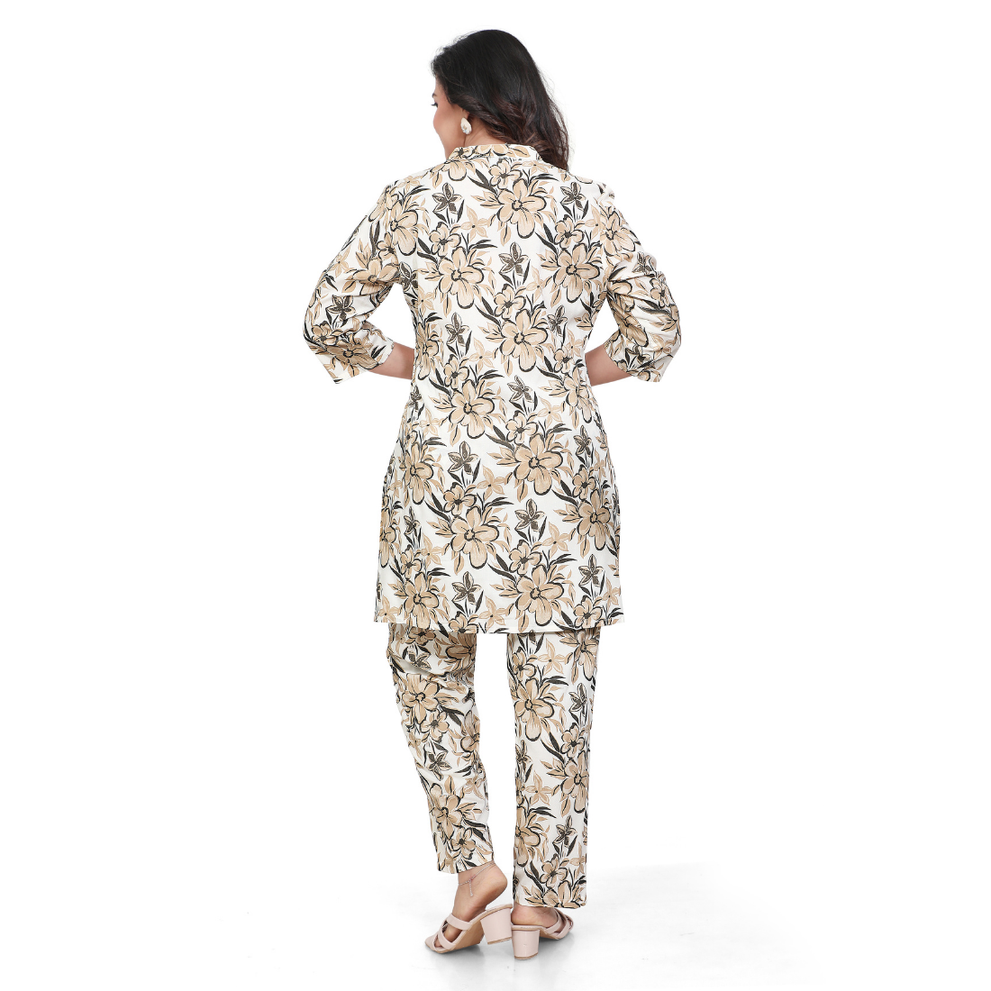 D2D Fashion Maternity & Nursing Co-Ord Set | Floral Feeding Kurti Pant Set