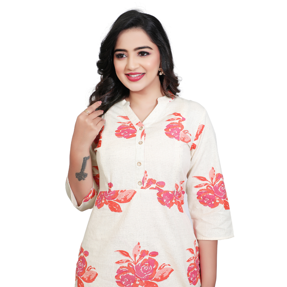 D2D Fashion Maternity & Nursing Co-Ord Set | Floral Feeding Kurti Pant Set